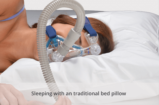 Stop Mask leaks with the CPAPMax 2.0 Pillow for use with CPAP Therapy today and receive FREE shipping